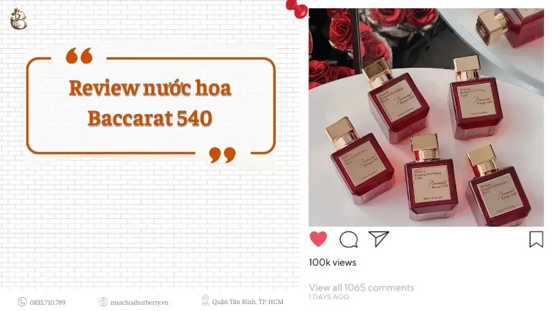 Review nuoc hoa Baccarat 540