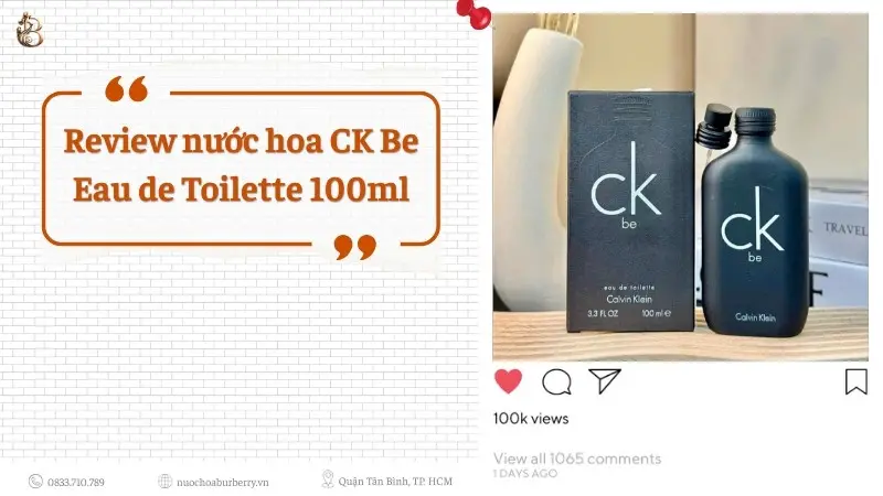 Review nuoc hoa CK Be
