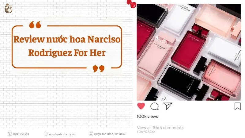 Review nuoc hoa Narciso Rodriguez for her