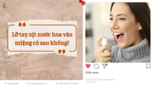 Xit nuoc hoa vao mieng co sao khong