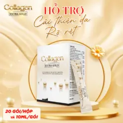 Hộp 20 gói Collagen Extra Gold dạng nước 10ml trắng da, mờ nám